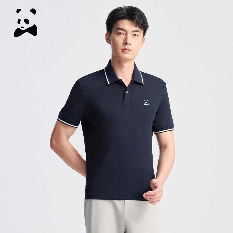 【立体牙刷绣】CANUDILO/卡奴迪路男装短袖修身衫夏装POLO衫