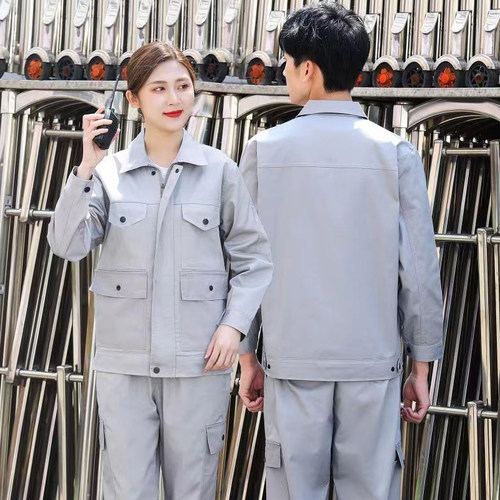 长袖套装定制耐磨汽修工作服