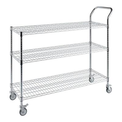 川井(WELLAND)镀铬推车三层实验室仪器设备置物手推车1500×600