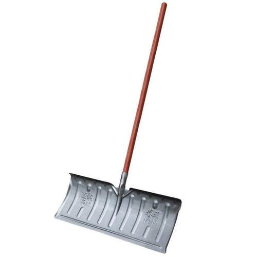 兰诗LAUTEEFH-1223加厚全钢推雪锹铲推雪板铲大号除雪清粪多