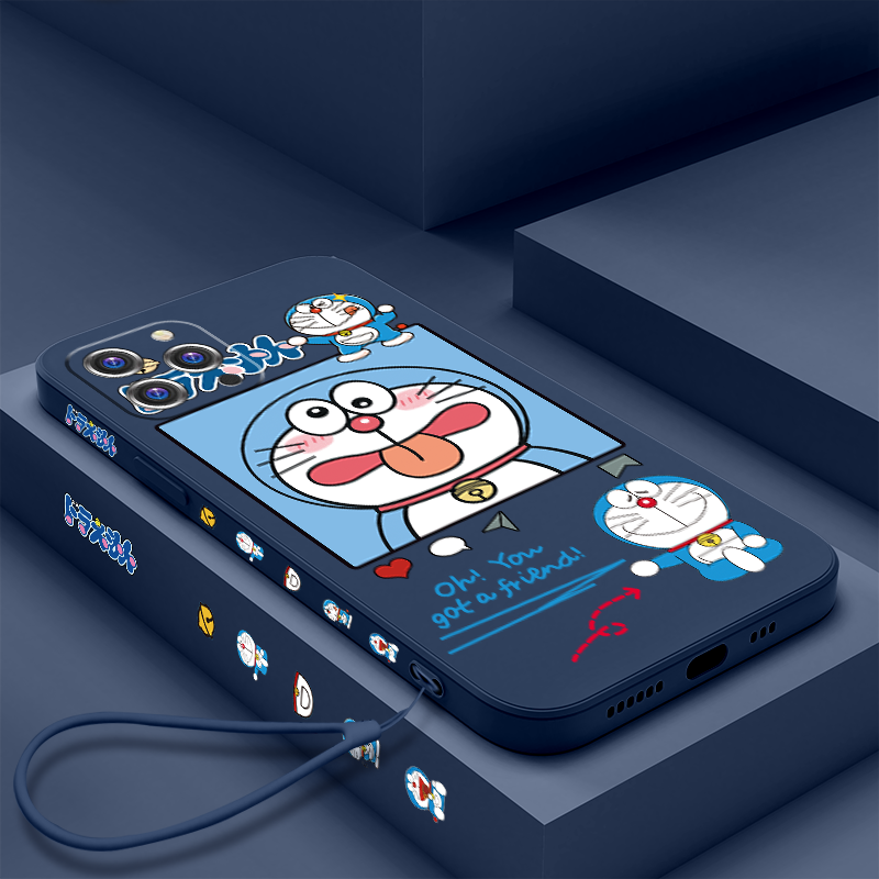 卡通哆啦a梦苹果12手机壳iphone11液态硅胶12Promax镜头全包防摔11promax保护套网红男女新款12创意软壳适用属于什么档次？