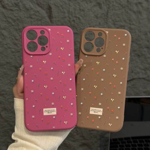 彩色碎花适用苹果16pro手机壳iphone15创意ins风小众华为mate臻品液态60保护套防摔