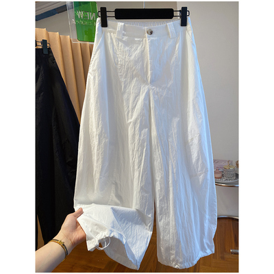 大码阔腿遮肉工装休闲裤女灯笼裤