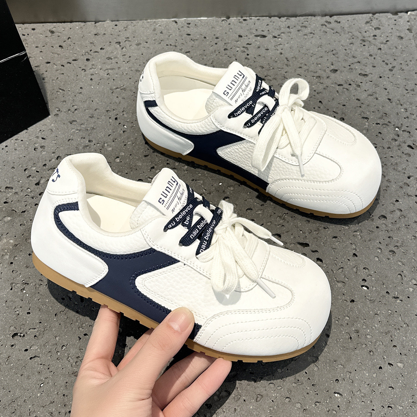 春季真皮软底德训鞋女2026新款爆款运动休闲不累脚平底学生小白鞋,女鞋,德训鞋,淘宝优惠券,粉丝福利购,淘宝优惠卷