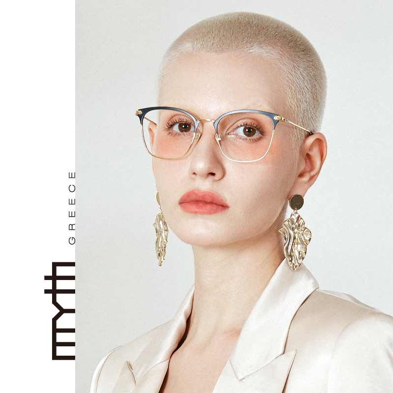 MYTH学院风超轻钛金丝眼镜可配度数镜架书呆子职场镜框MO1823