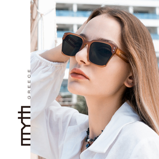 个性 大框太阳镜方形粗框板材时尚 墨镜MS2206 美式 MYTH前卫AI感经典