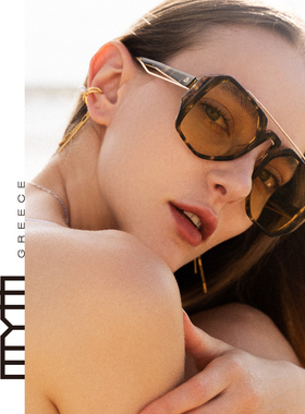 MYTH鬼马双梁太阳眼镜胶金属大框修颜太阳镜潮流墨镜显脸小MS2112