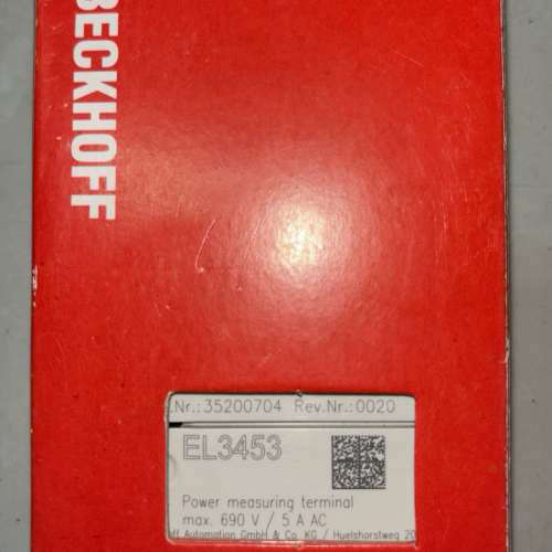 EL3453 倍福模块 EL3453  正品 包装齐全议价