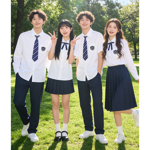 合唱诗歌朗诵演出服毕业照运动会班服套装学院风高中初中学生校服