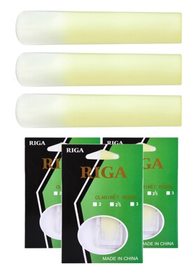 3个装单簧管/黑管树脂哨片-硬度1.5,2.0,2.5 Clarinet Resin Reed