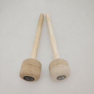 羊毛毡头木质大军鼓锤大鼓槌大队鼓棒打击乐器配件架子鼓电子鼓