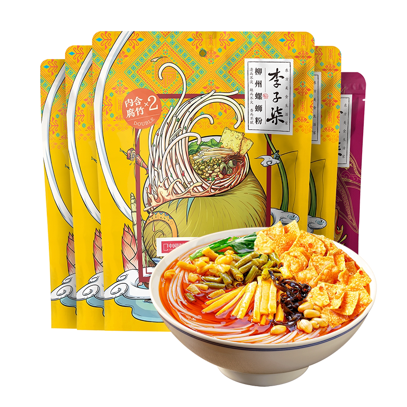 李子柒地道柳州味螺狮粉料足味浓