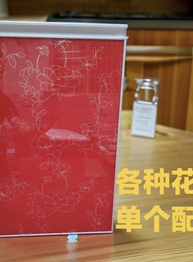橱柜门自装 门板晶钢门厨房整体橱柜门定制钢化玻璃门可单个配做