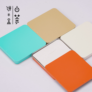 30克陈皮白茶福鼎白茶寿眉老白茶小方片便携饼干茶罐饼干茶空铁罐