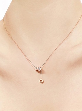 钛钢气质小蛮腰项链女夏季冷淡风感锁骨链网络爆款女小众工厂价