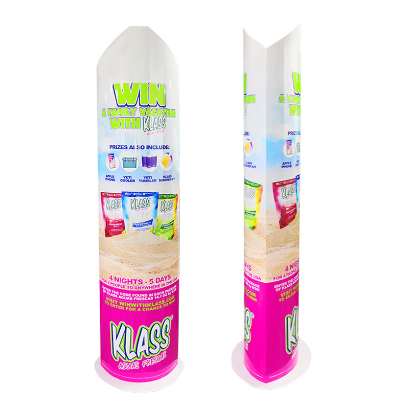 工厂拉玛纸展示架LAMA纸货架广告牌广告物料人形纸立牌展