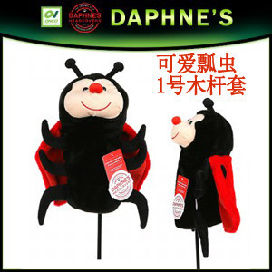 美国DAPHNE 高尔夫球杆头套正品 正品 卡通杆套瓢虫发球木铁木杆