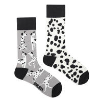 SSWEATSHOP AB Cartoon asymmetrical creative couple Street style contrasting color mandarin duck Instagram mid-tube trendy sock girls thumbnail 6