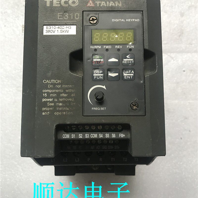东元(台安)变频器e310-402-h3cb 三相380v1.5kw变频器现货质量保