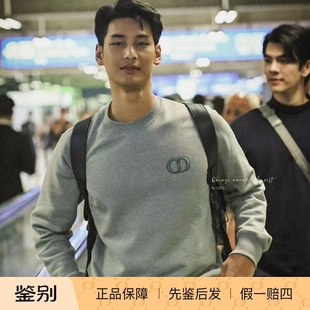 款 秋冬经典 CD刺绣logo灰色圆领卫衣折扣 DIOR迪奥 国内现货