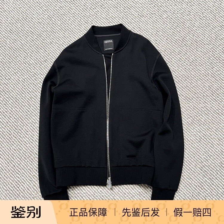 ZEGNA杰尼亚羊毛混纺飞行员夹克