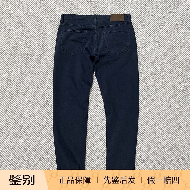 国内现货Loro Piana 诺悠翩雅26新款海军蓝直筒LP男士牛仔裤折扣