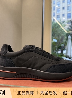 国内现货Loro Piana 诺悠翩雅新款Week End Walk黑色LP运动休闲鞋