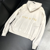 FOG敬畏上帝 FOG主线FG 国内现货FEAR 皮标logo连帽卫衣帽衫