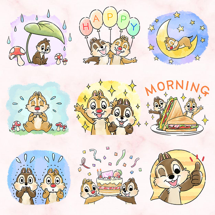 可爱卡通迪士尼奇奇蒂蒂松鼠兄弟手账手机壳水杯IPAD周边防水贴纸,文具电教/文化用品/商务用品,贴纸/立体贴纸,淘宝优惠券,粉丝福利购,淘宝优惠卷