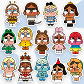 哭娃crybaby手机壳手帐电脑ipad笔记本装 饰周边防水行李箱贴纸