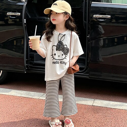 2026新款女孩时尚夏装纯棉两件套