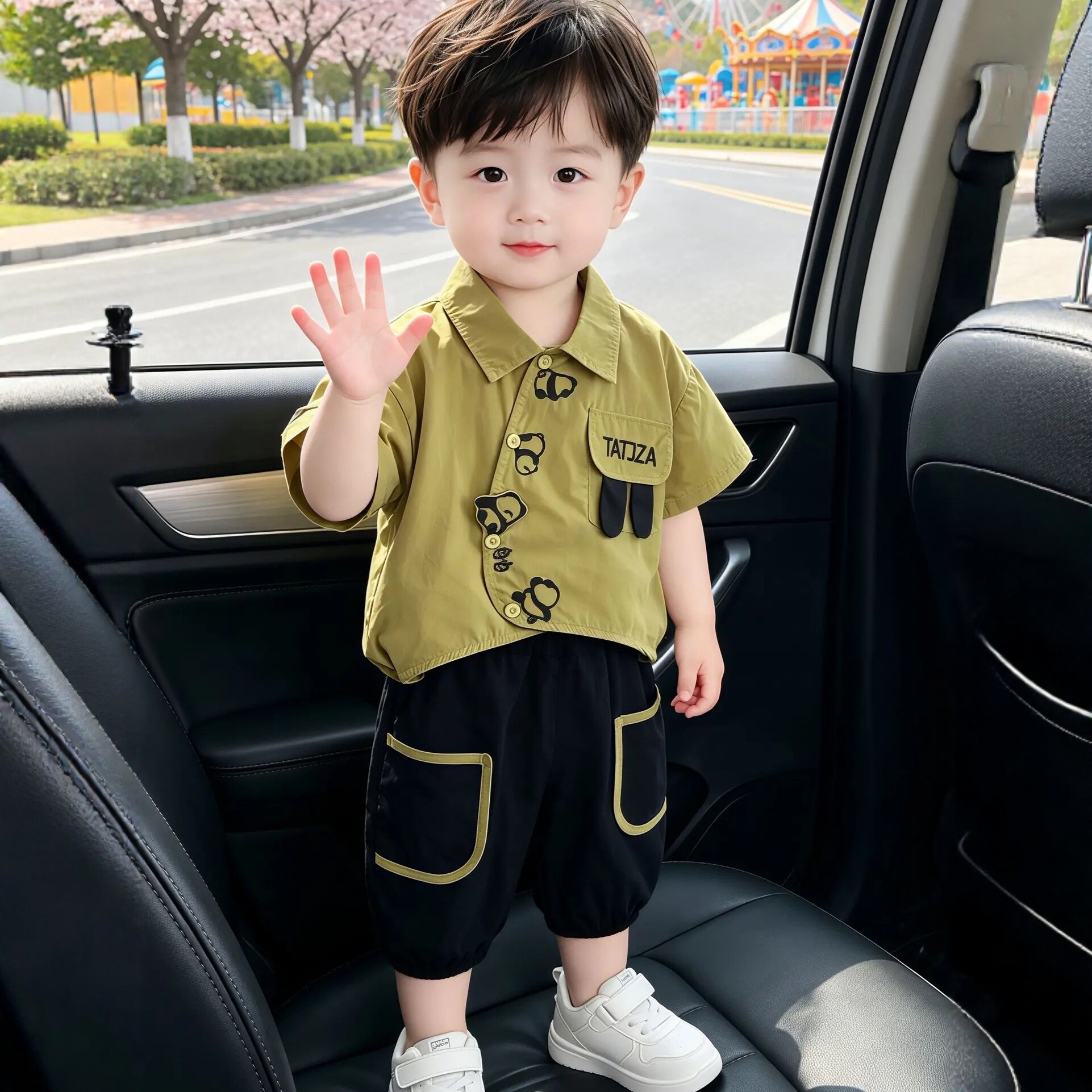 男孩衣服夏季可爱超萌短袖套装八9十个月一岁2岁半3到4男宝宝夏装