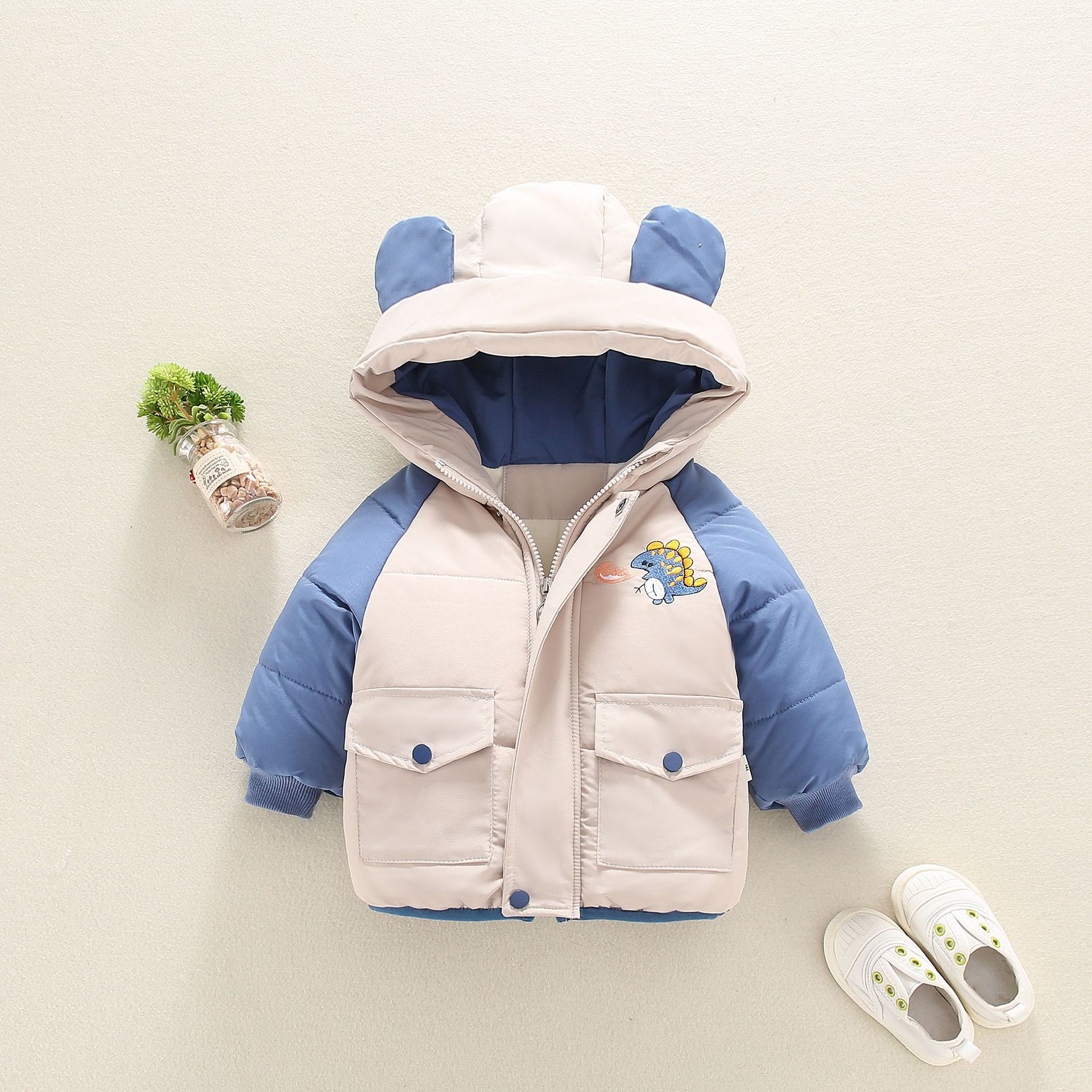 儿童棉衣男童2女童3岁多外套中长款4羽绒棉服5宝宝冬装女6男小孩7