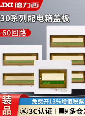 德力西家用配电箱盖板PZ30面板强电箱明暗装空开盒电表箱外壳盖子