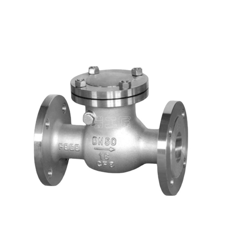 4不锈钢国标旋启式止回阀H44W-16PDN100 150 2