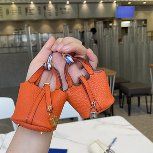 mini菜篮子包包挂件创意耳机包挂饰可爱水桶包钥匙扣