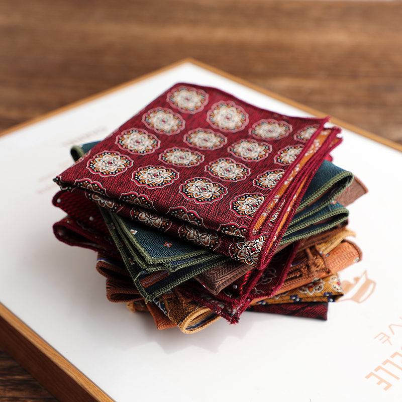 复古韩版绅士风西装口袋巾