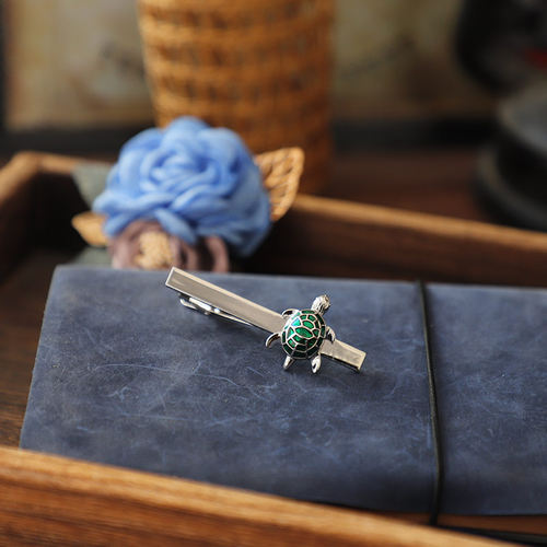 呆萌乌龟领带夹可爱百搭