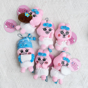 日本内裤兔opanchu底裤粉兔毛绒公仔小挂件搞怪丑萌钥匙扣礼物女