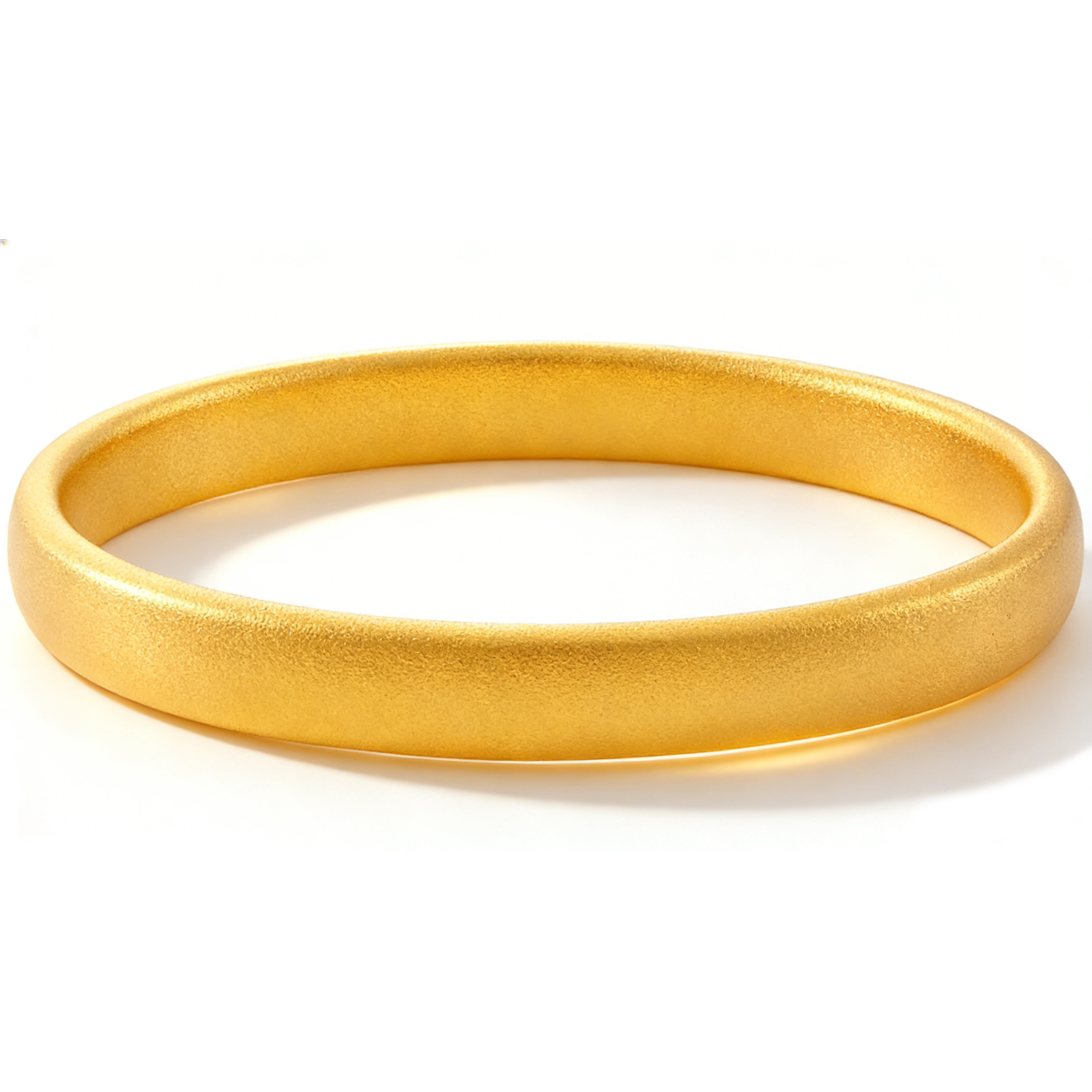 金店同款古法黄金素圈轮胎手镯实心9999金包银传承金镯子足金闭口
