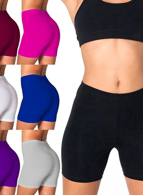 Sports women's small feet slim three-point shorts修身短裤