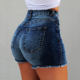 Shorts Tassel High Women Ripped Denim Hot Waist Pants热裤