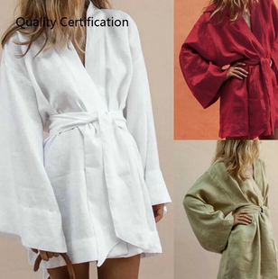 Sleeves Batwing and Belt Long Neck with