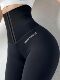 yoga buckle女式 pants Tight with waistband 束腰排扣紧身瑜伽裤
