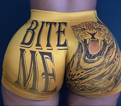 women's digital printing sexy home sports shorts数码印花短裤