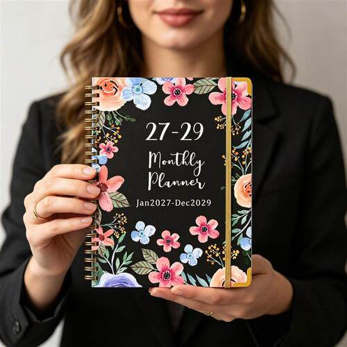 A4 2027-2029 weekly monthly planner book笔记本日程本周计划本