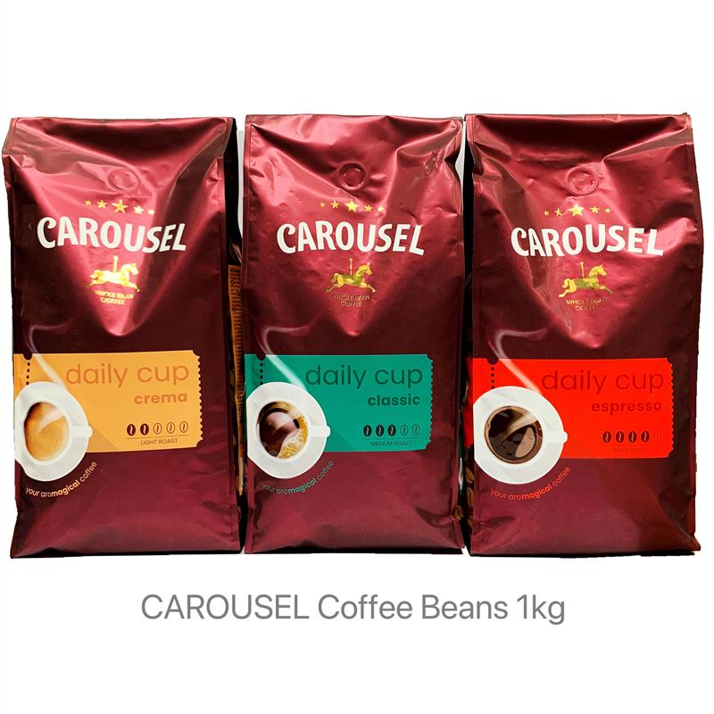 欧洲进口 CAROUSEL Espresso Coffee Beans意式浓缩咖啡豆1kg