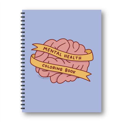 现货跨境Mental Health Coloring Book 心理健康涂色书