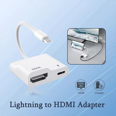Lightning To HDMI Digital AV Adapter For iPhone 14/13/iPad t