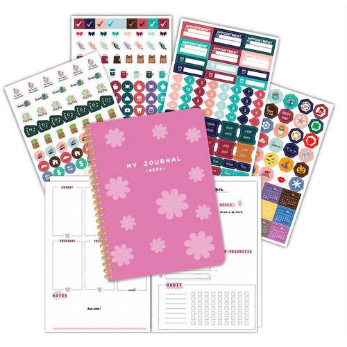 PLANNER STICKES journal book daily weekly plan book